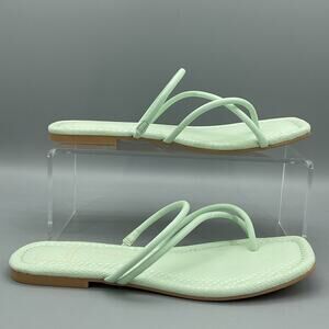 NEW Dolce Vita Women’s Leanna Thong Sandals Aqua Size 9